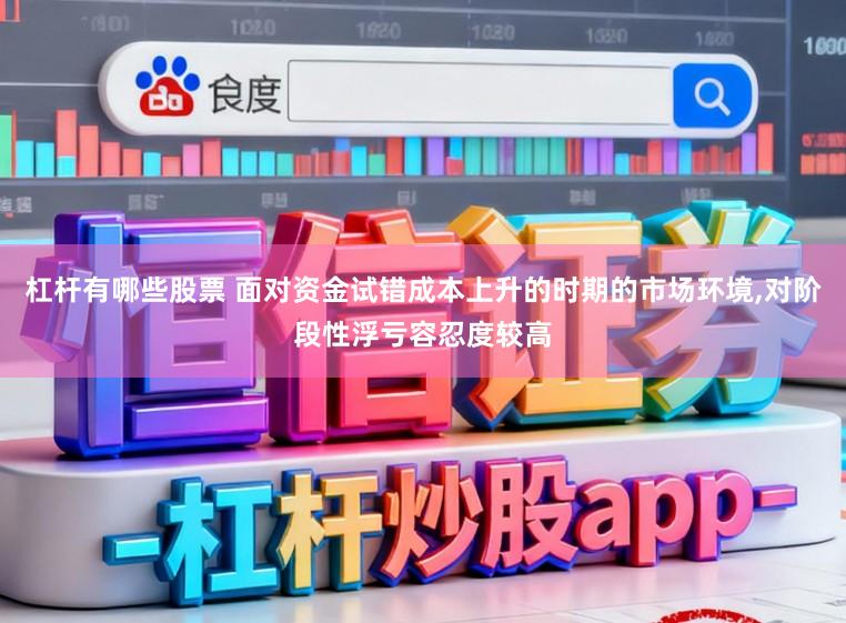 杠杆有哪些股票 面对资金试错成本上升的时期的市场环境，对阶段性浮亏容忍度较高