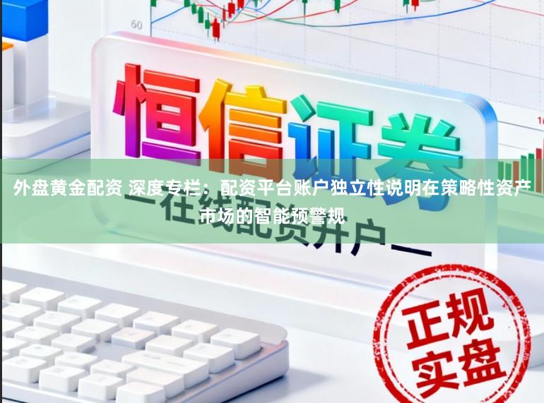 外盘黄金配资 深度专栏：配资平台账户独立性说明在策略性资产市场的智能预警规