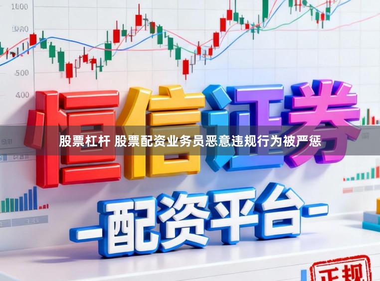股票杠杆 股票配资业务员恶意违规行为被严惩